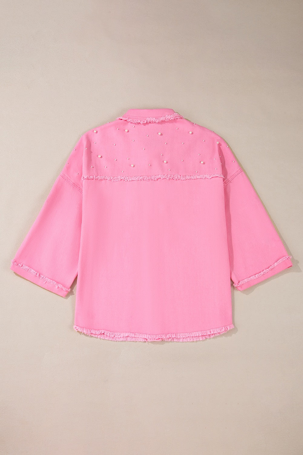 Pink Pearl Denim Jacket January.