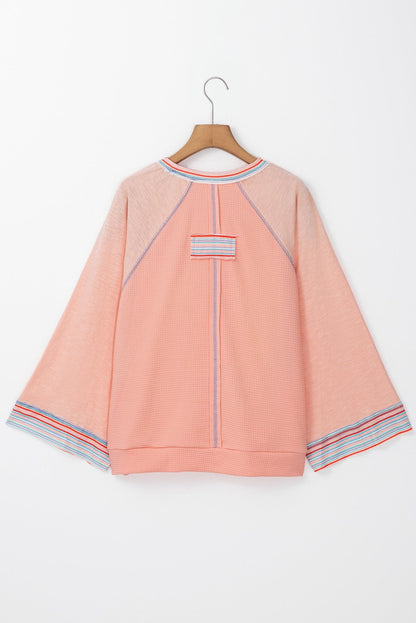 Peach Patchwork Top LT