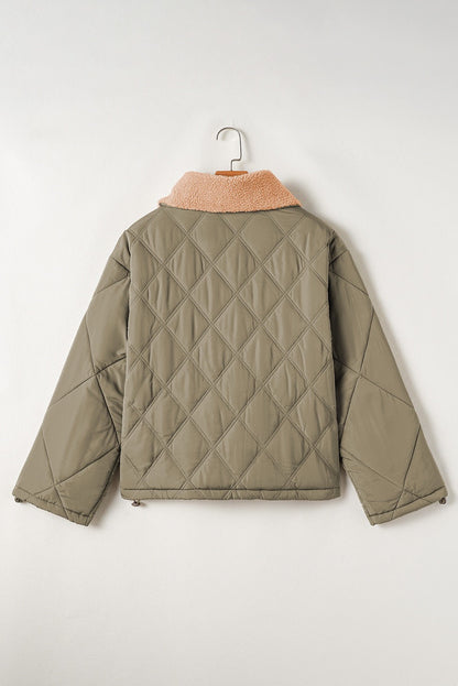 Green Quilted Puffer Jacket LT