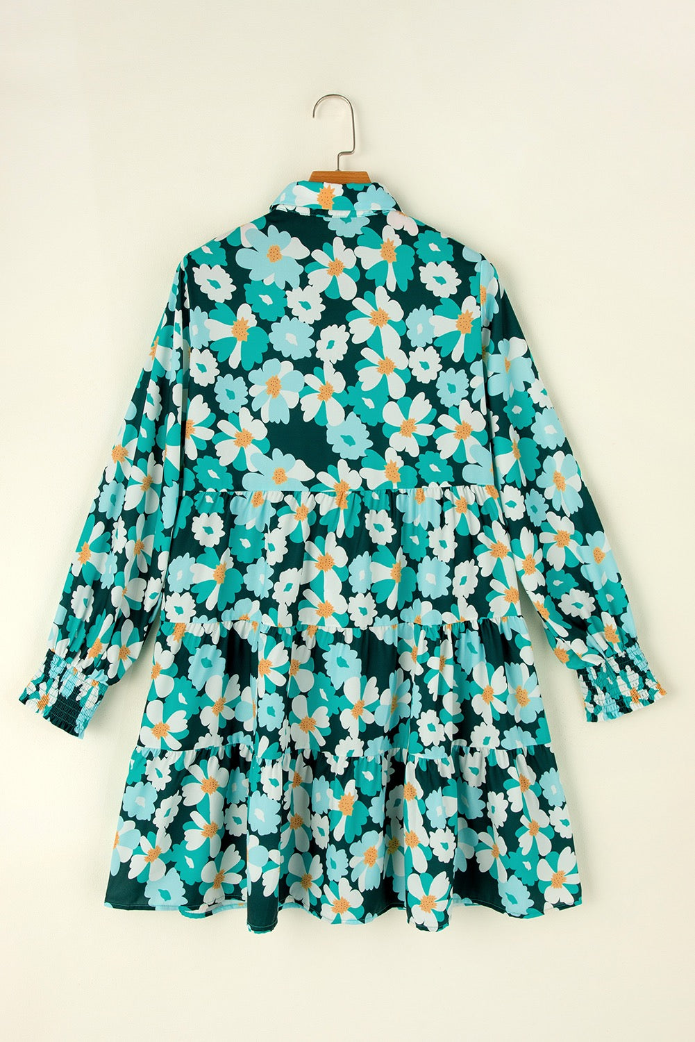 Teal Floral Dress January.