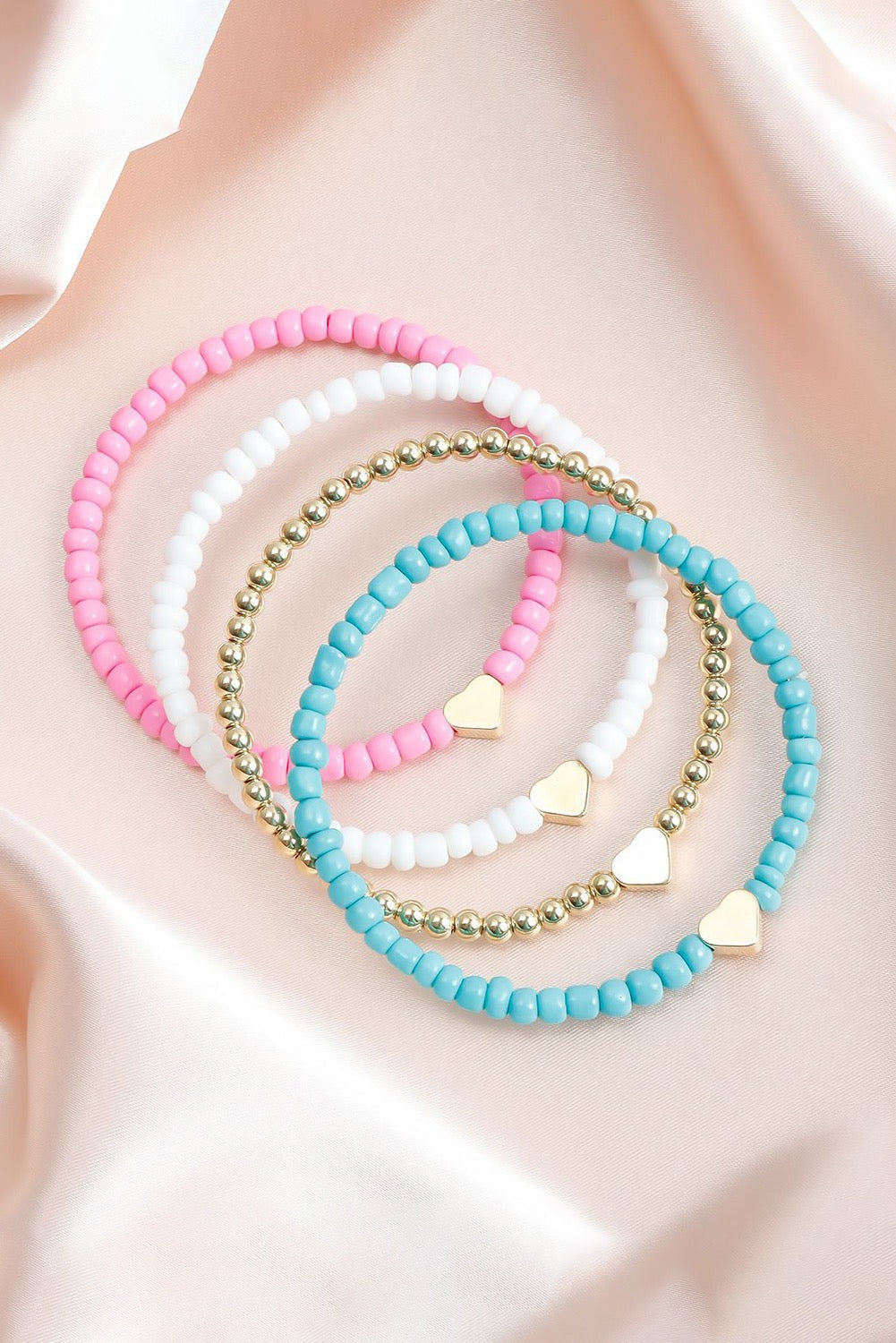 Beaded Heart Bracelets January.