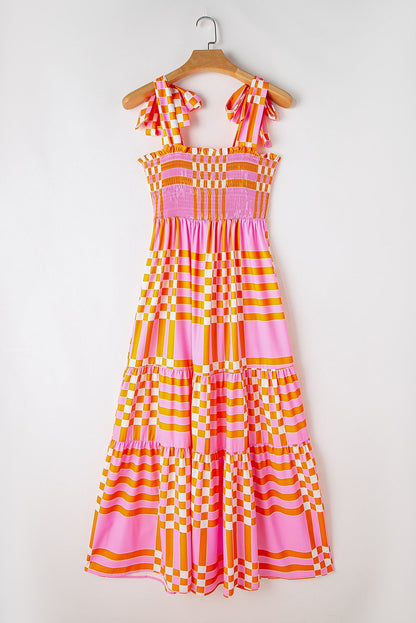 Pink Gingham Maxi LT