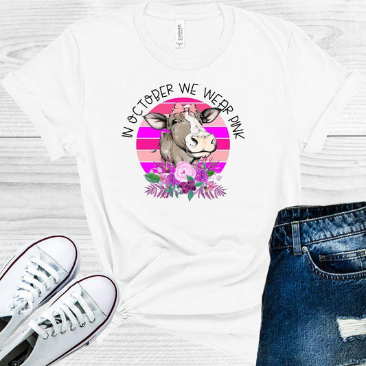 In October We Wear Pink Graphic Tee