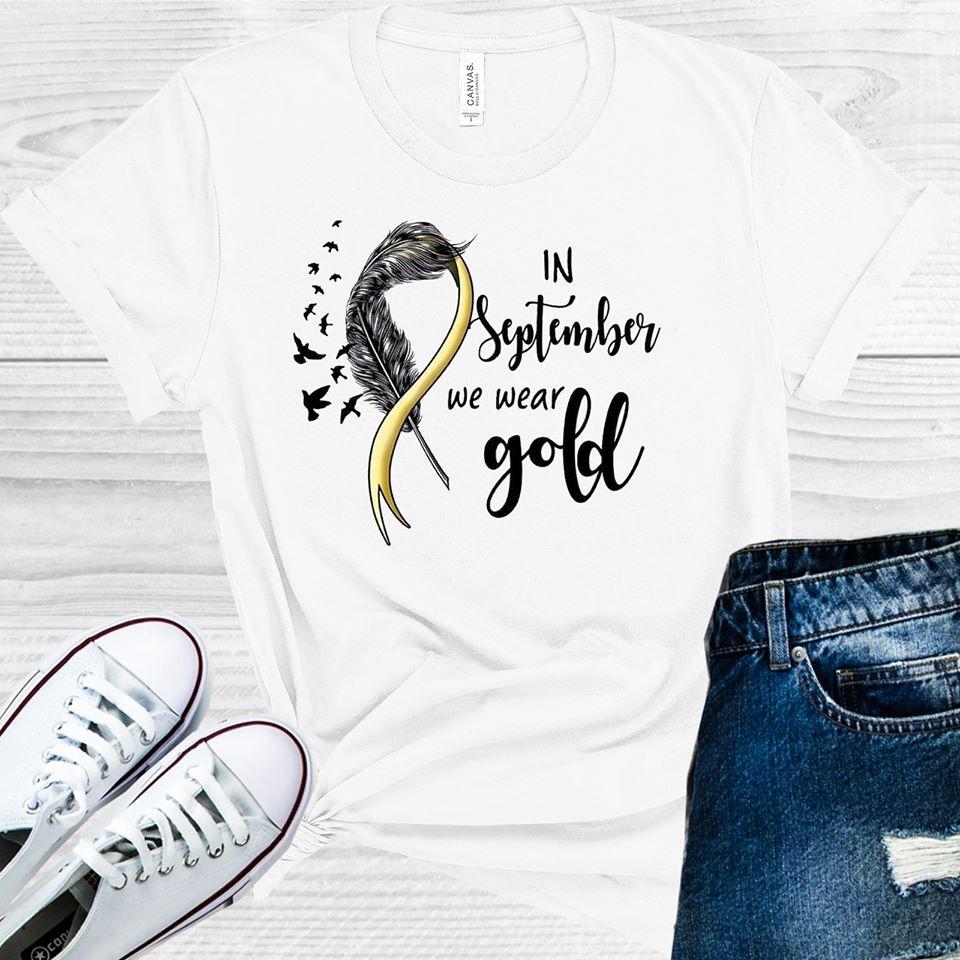 In September We Wear Gold Graphic Tee
