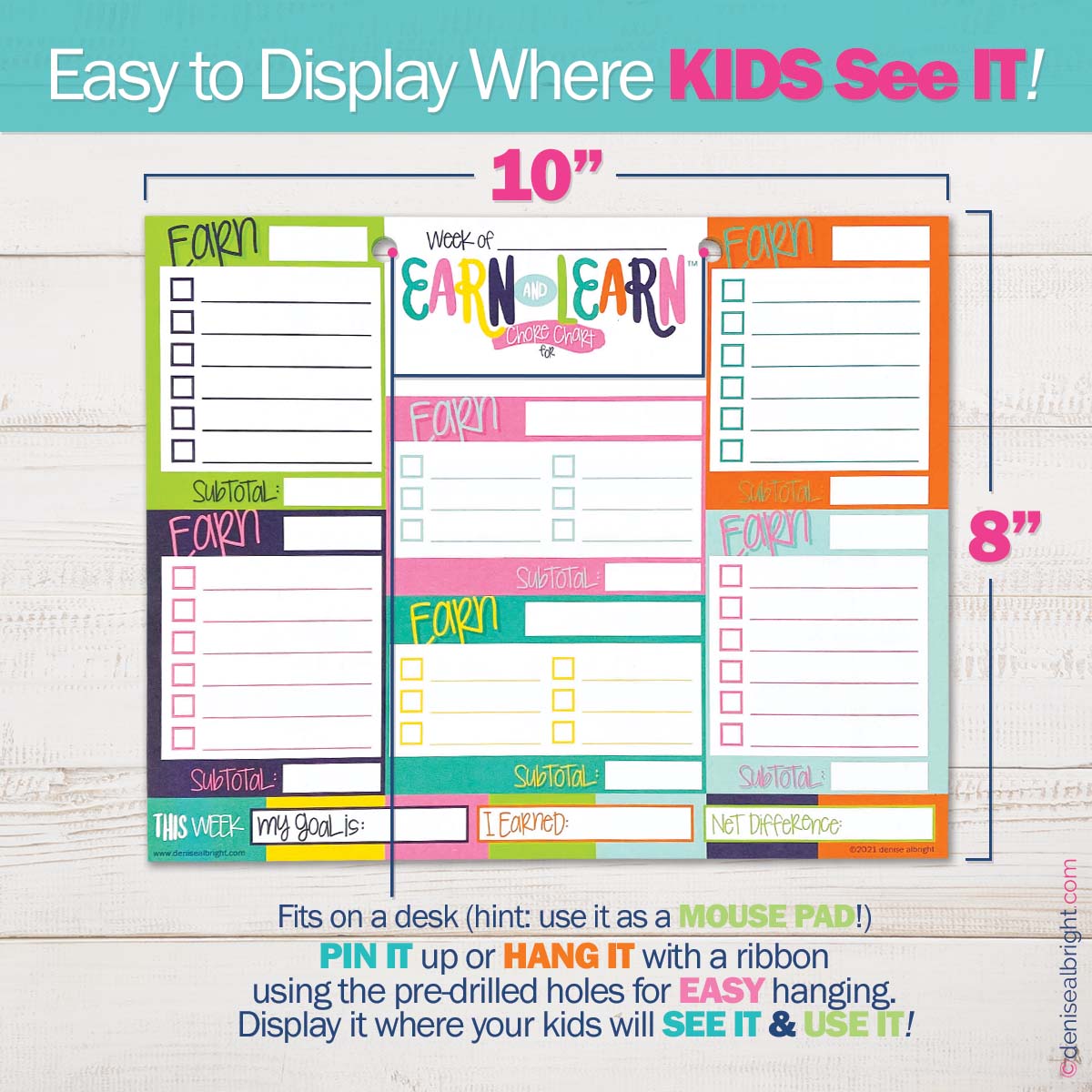 Mom Must-Have School Keepsake Kit | Class Keeper®, Photo Prop Deck & School Stickers | BONUS! App Membership + BONUS! Earn & Learn® Chore Chart Pad | (2) Styles