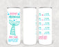 Instant Mermaid Just Add Water 20 oz Skinny Tumbler