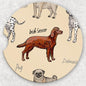 Car Coaster Set - Irish Setter
