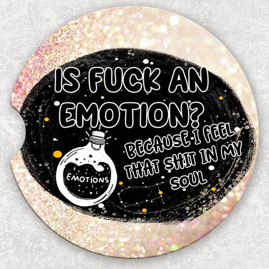 Car Coaster Set - Is F*** an Emotion?