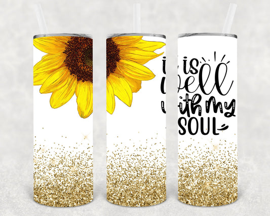 It is Well with My Soul 20 oz Skinny Tumbler