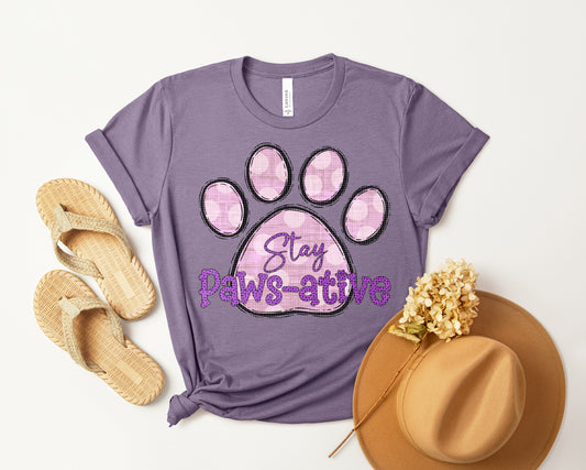 Stay Paws-ative Graphic Tee