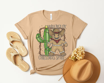 Wranglin Christmas Spirit Graphic Tee