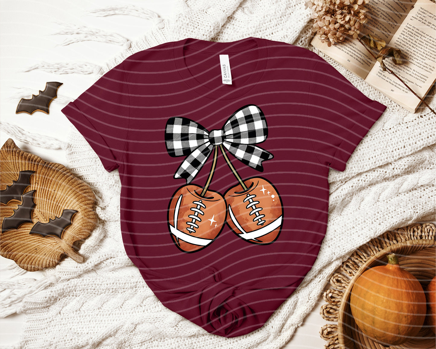 Football Cherries Graphic Tee