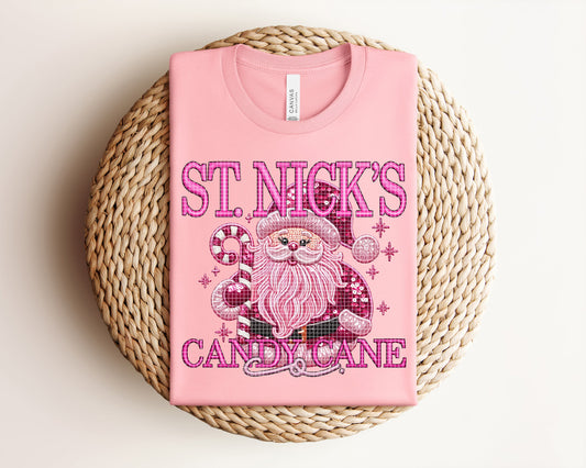 St. Nick's Candy Cane Co. Graphic Tee