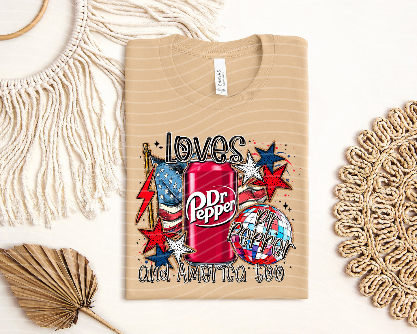 Loves Pepper and America Too Graphic Tee