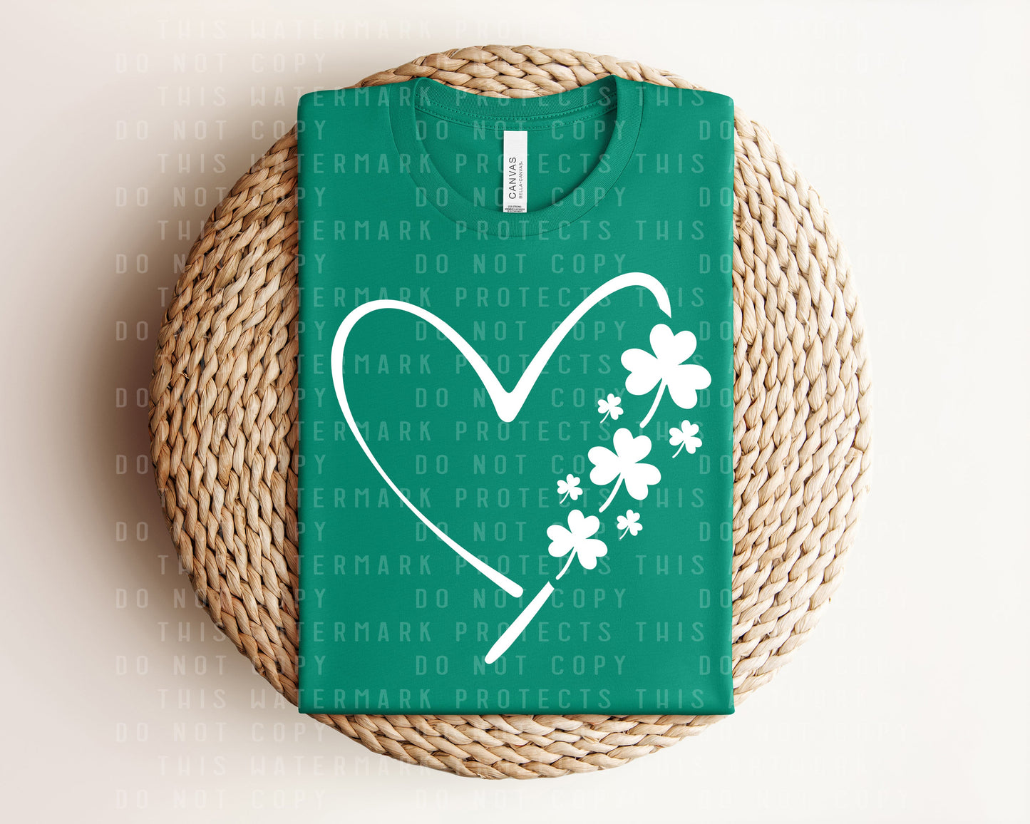 Shamrock Heart Graphic Tee