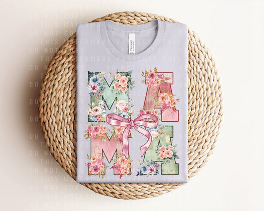 Mama Floral Coquette Graphic Tee