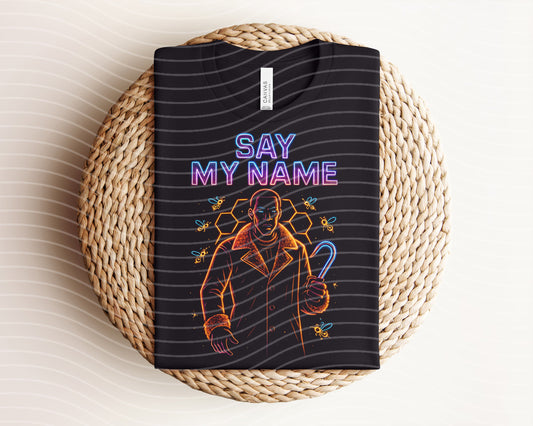 Say My Name Neon Graphic Tee