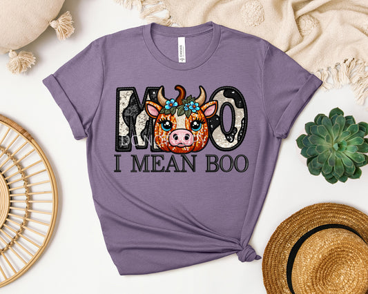 Moo I Mean Boo Graphic Tee