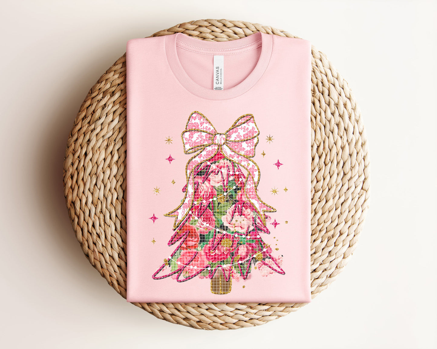 Pink Floral Tree Graphic Tee