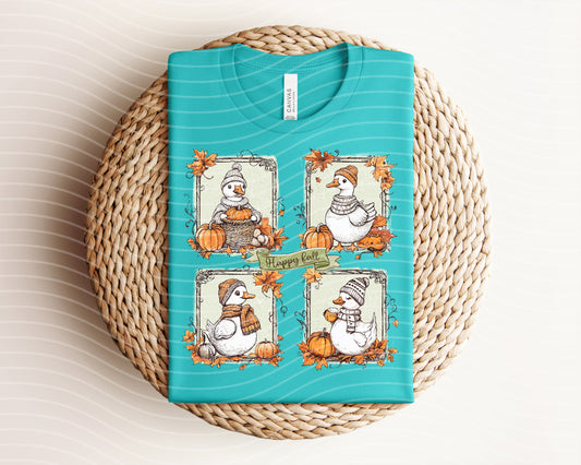 Happy Fall Geese Graphic Tee