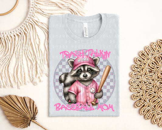 Trash Talkin Baseball Mom Graphic Tee