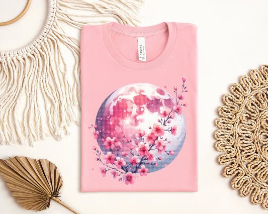 Cherry Blossom Moon Graphic Tee