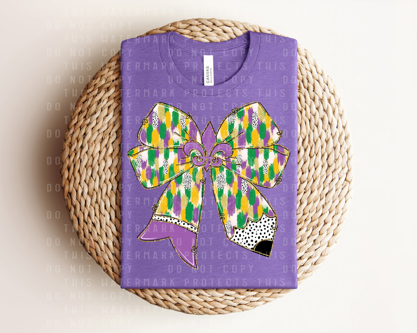 Mardi Gras Pencil Graphic Tee