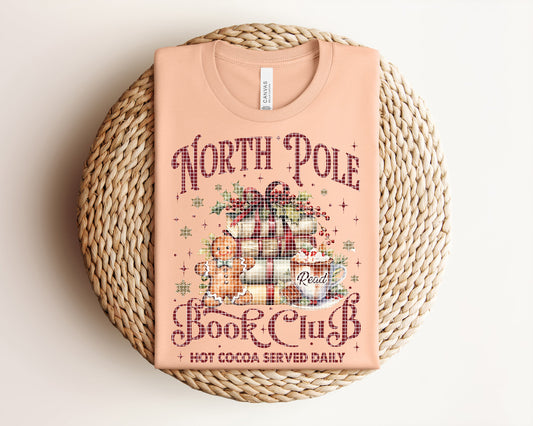 North Pole Book Club Graphic Tee
