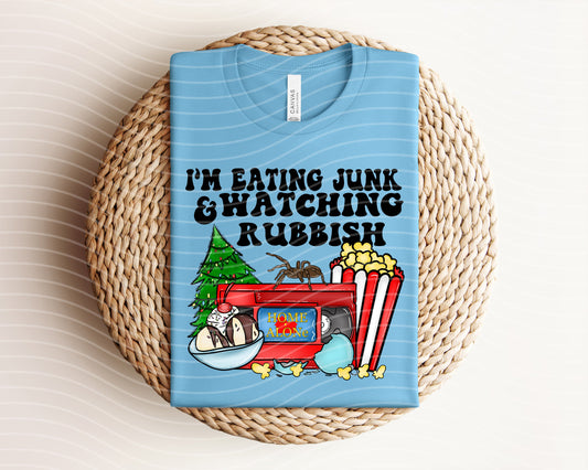 I'm Eating Junk & Watching Rubbish Graphic Tee