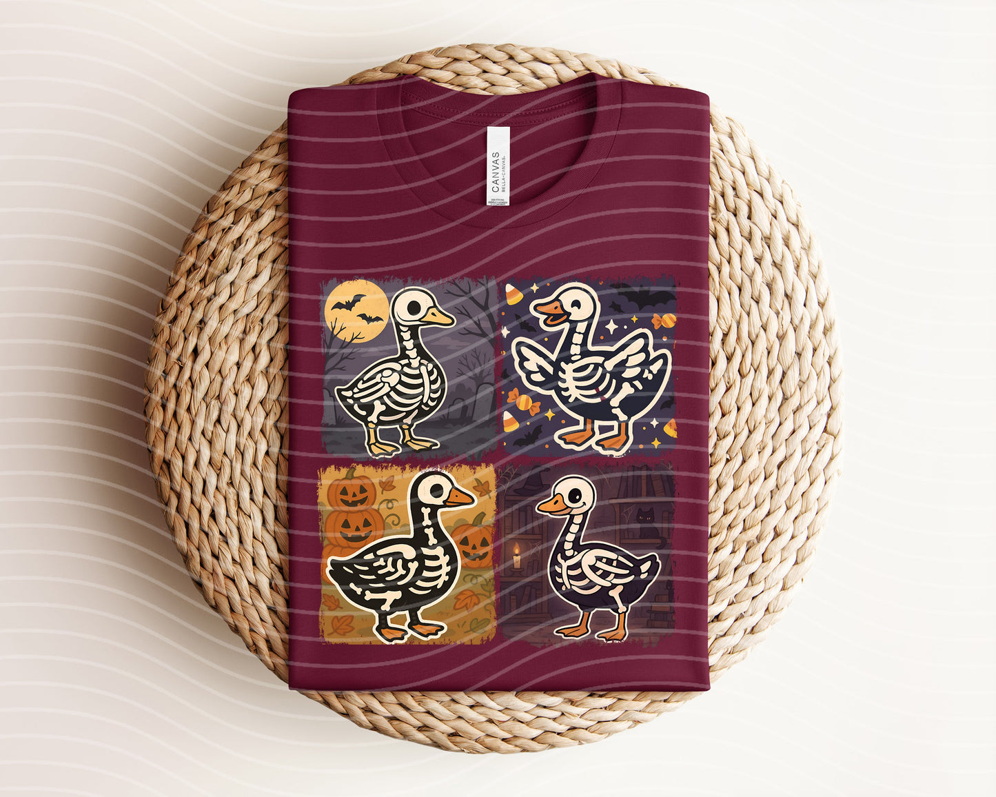 Skeleton Geese Graphic Tee