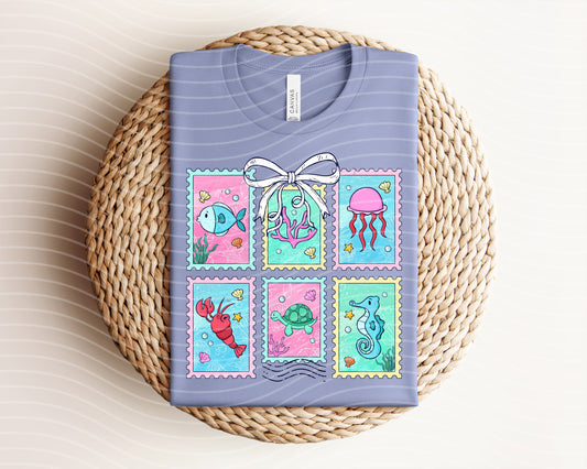 Sea Stamps Graphic Tee
