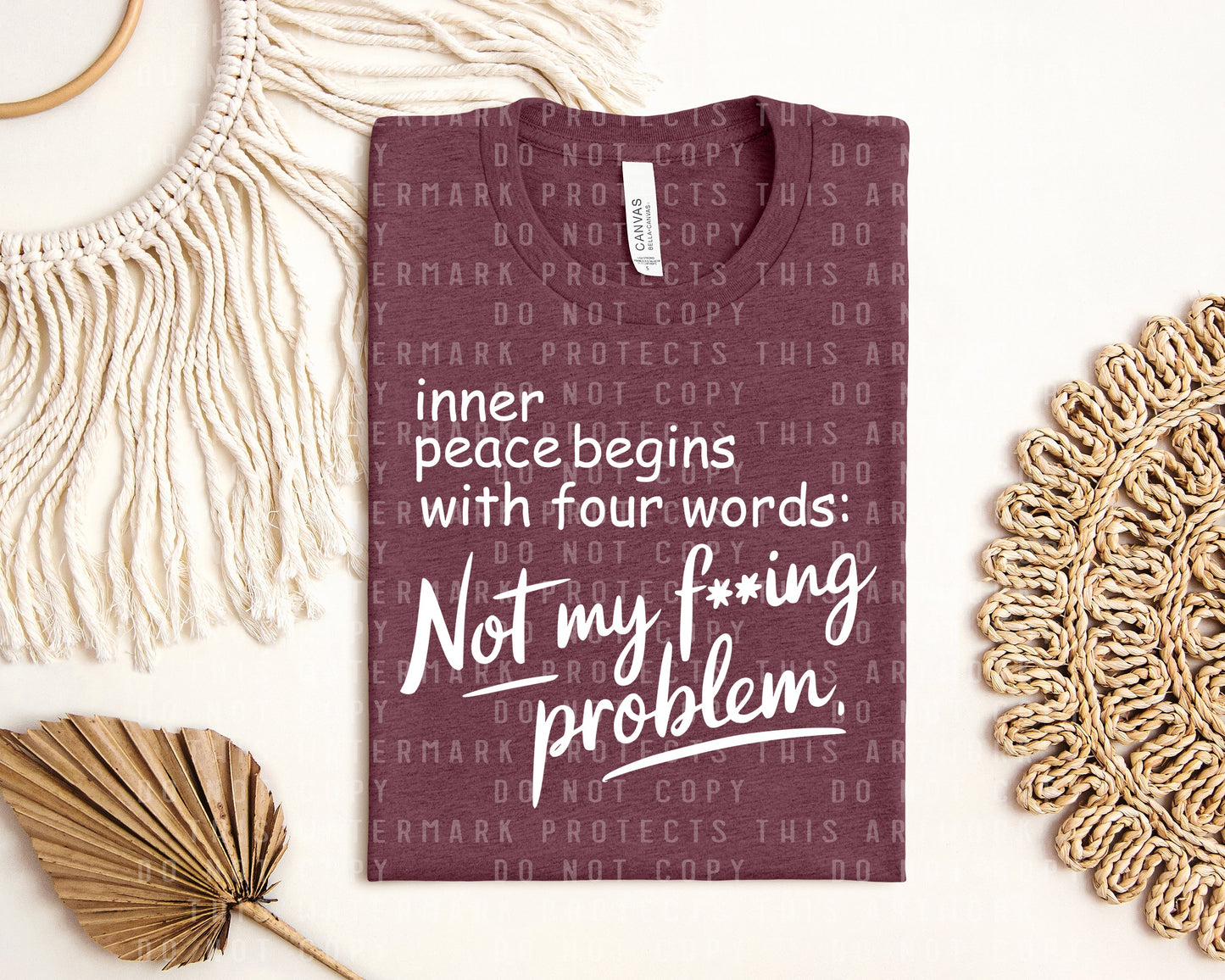 Inner Peace Begins with Four Words Graphic Tee