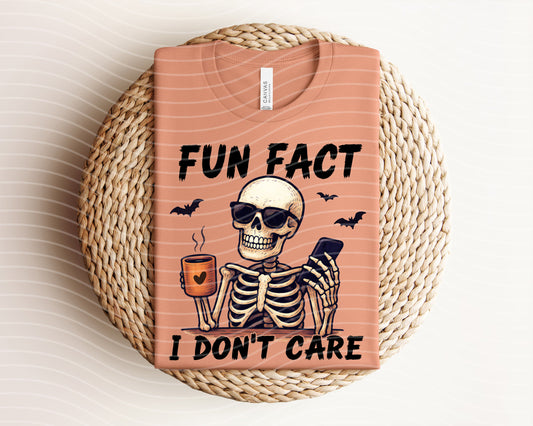 Fun Fact I Don't Care Graphic Tee