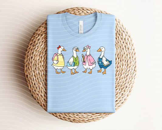 School Geese Graphic Tee