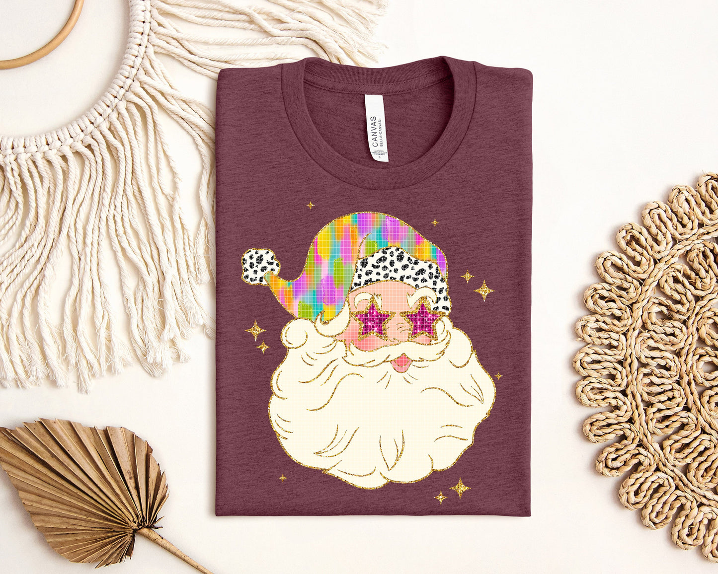 Brushstroke Santa Graphic Tee