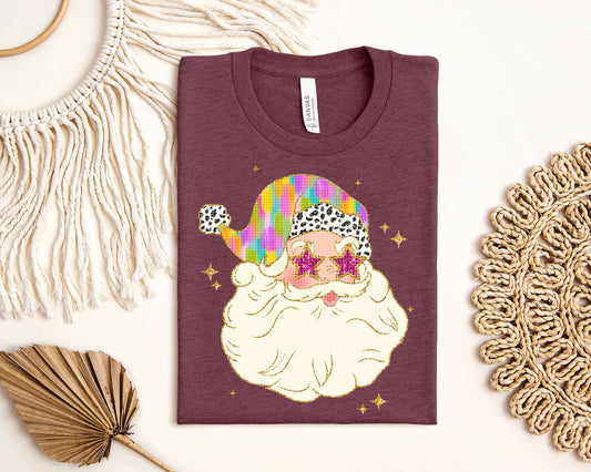 Brushstroke Santa Graphic Tee