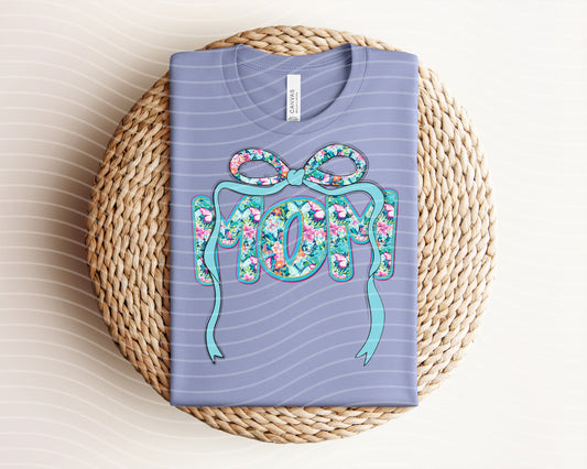 Floral Coquette Doodle Name Graphic Tee