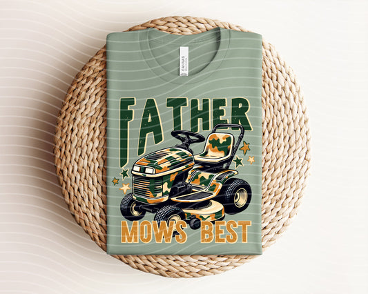 Father Mows Best Graphic Tee