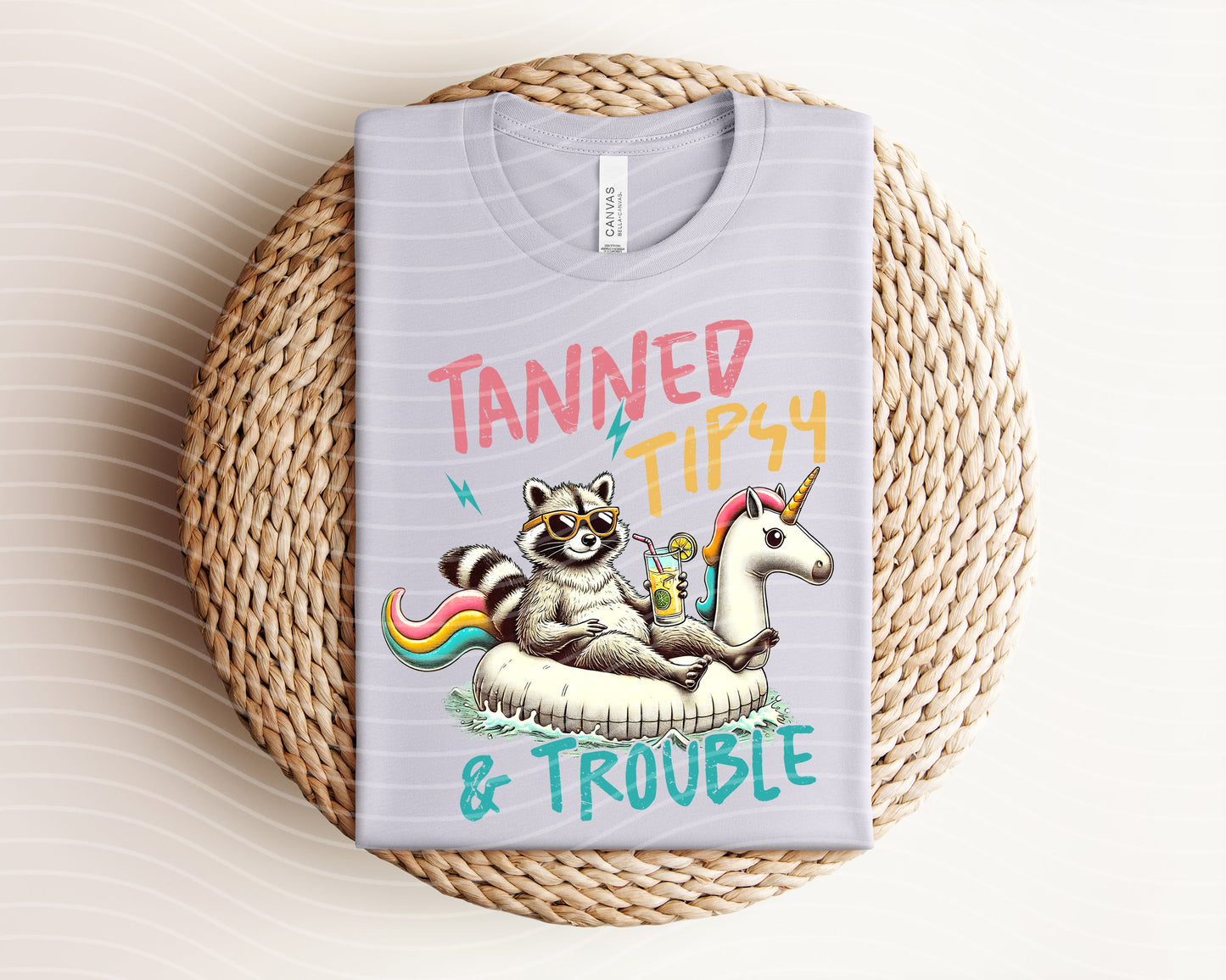Tanned Tipsy & Trouble Graphic Tee