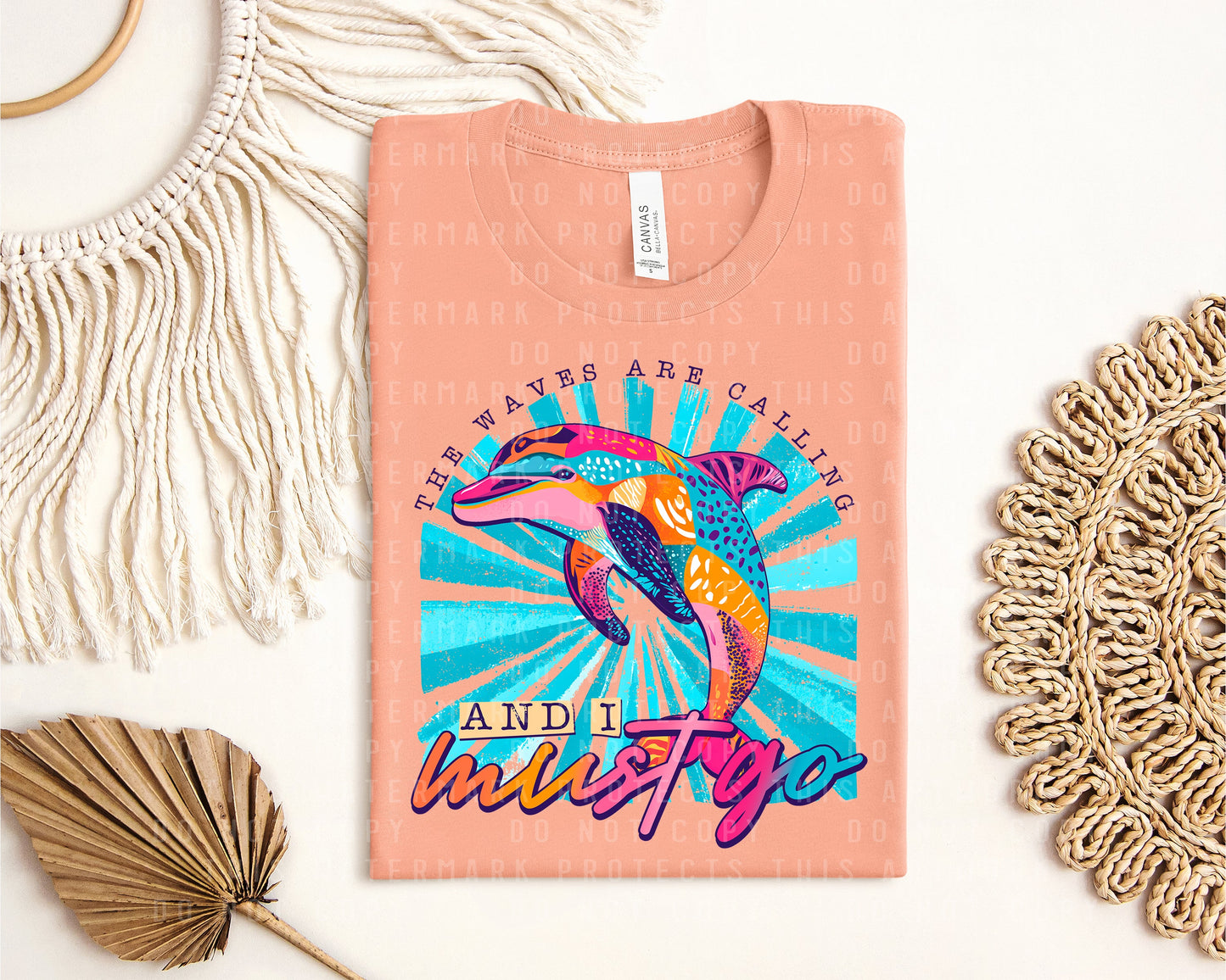 The Waves are Calling Graphic Tee