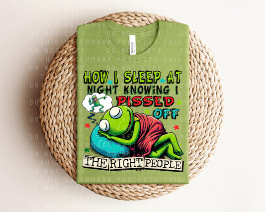 How I Sleep at Night Graphic Tee