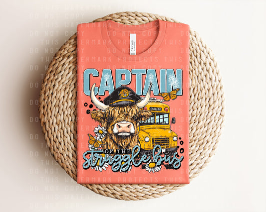Captain of the Struggle Bus Graphic Tee
