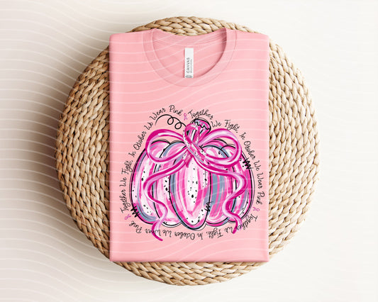 In October We Wear Pink Graphic Tee