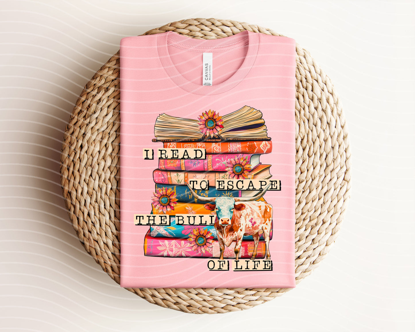 I Read to Escape the Bull of Life Graphic Tee