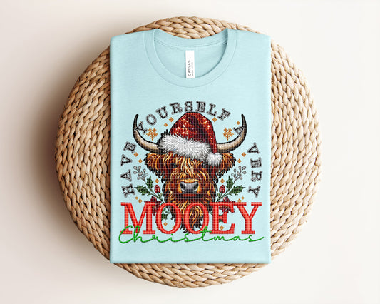 Have Yourself a Very Mooey Christmas Graphic Tee