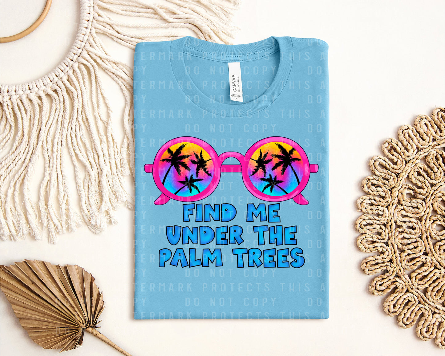 Find Me Under the Palm Trees Graphic Tee