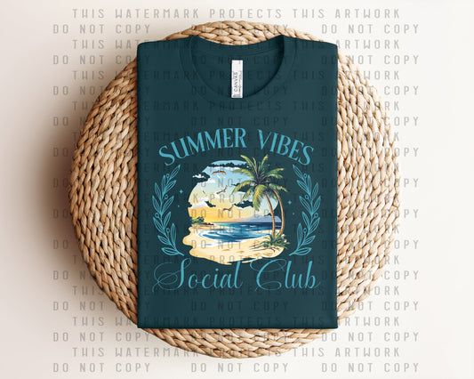 Summer Vibes Social Club Graphic Tee