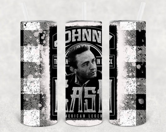 Johnny Cash 20 oz Skinny Tumbler