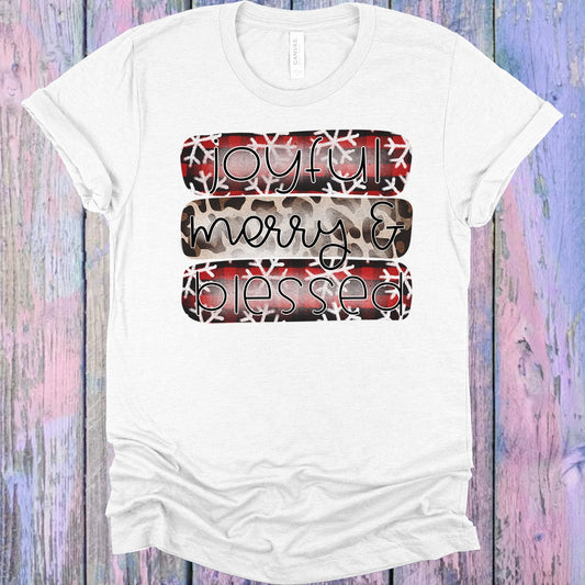Joyful Merry and Blessed Graphic Tee