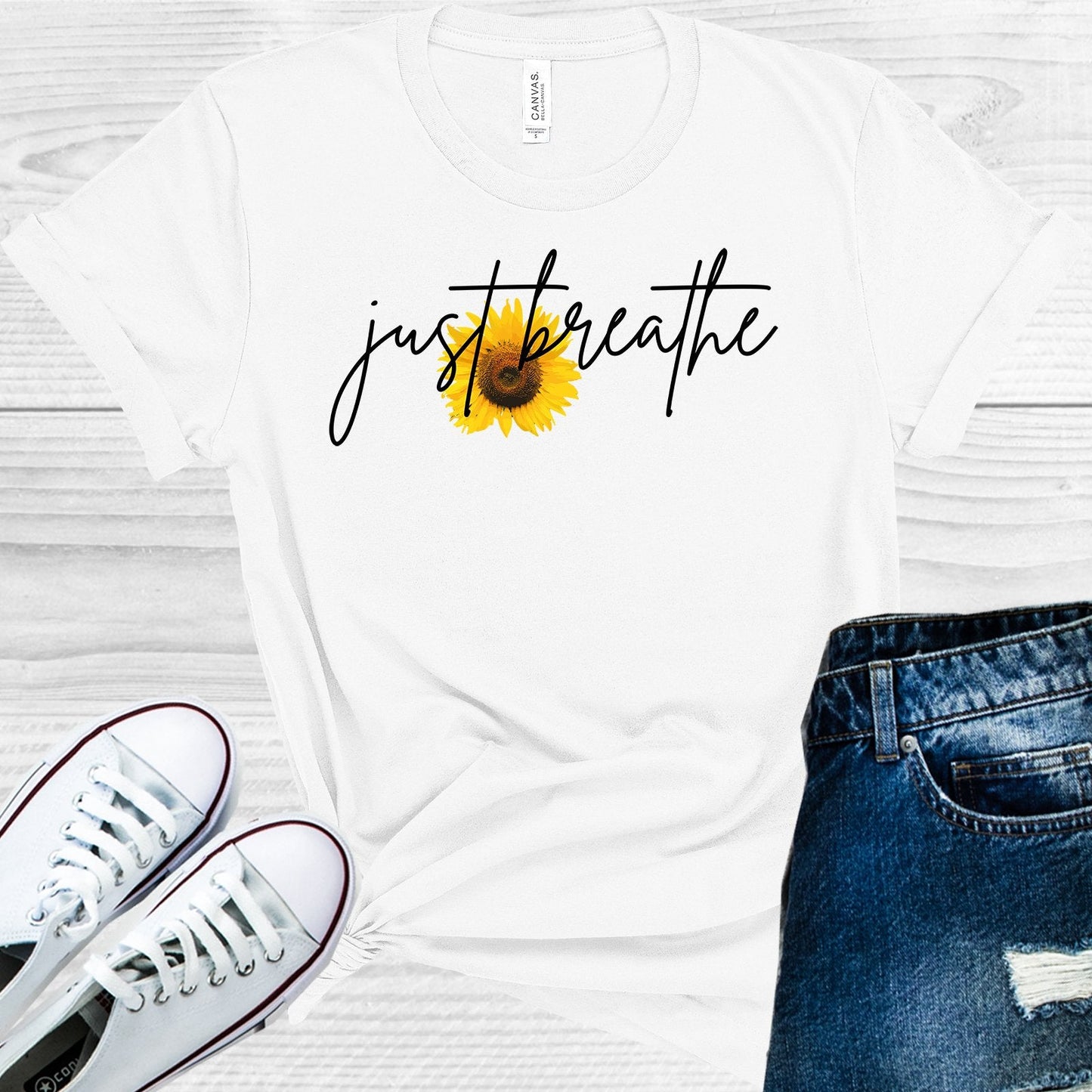 Just Breathe Graphic Tee